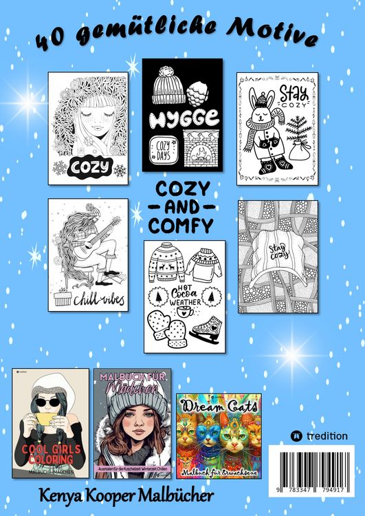 Produktbild: Malbuch f&uuml;r Winter - Hygge Cozy Comfy and Cute - Cozy Weihnachten Malbuch