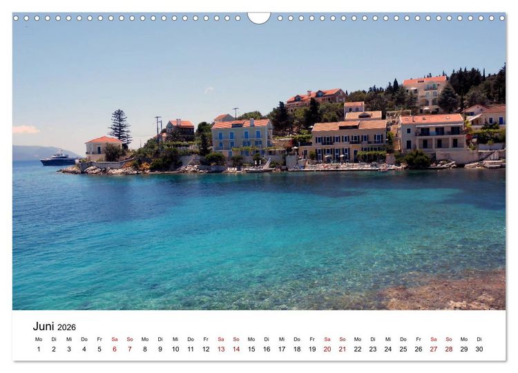 Produktbild: Griechenland - Insel Kefalonia (Wandkalender 2026 DIN A3 quer), CALVENDO Monatskalender