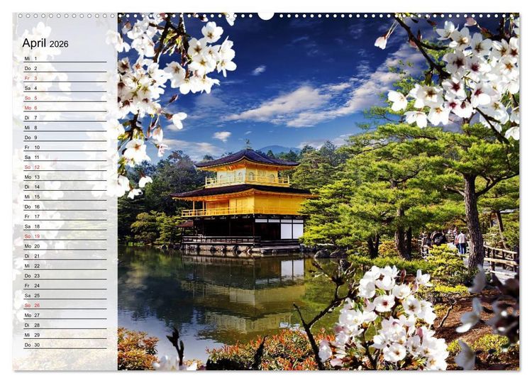 Produktbild: Japan. Im Land der aufgehenden Sonne (Wandkalender 2026 DIN A2 quer), CALVENDO Monatskalender