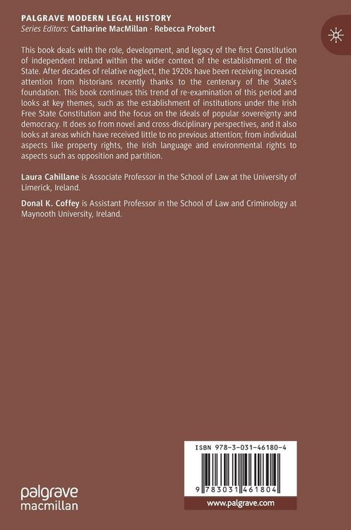 Produktbild: The Centenary of the Irish Free State Constitution