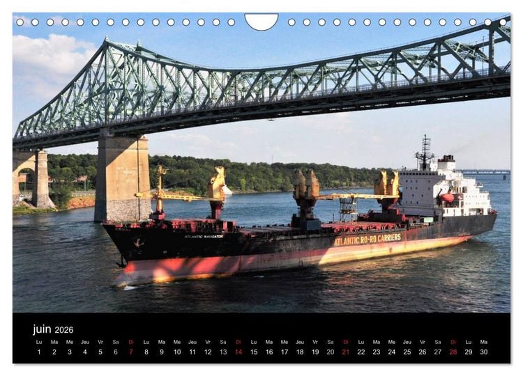 Produktbild: Navires du Saint-Laurent (Calendrier mural 2026 DIN A4 vertical), CALVENDO calendrier mensuel
