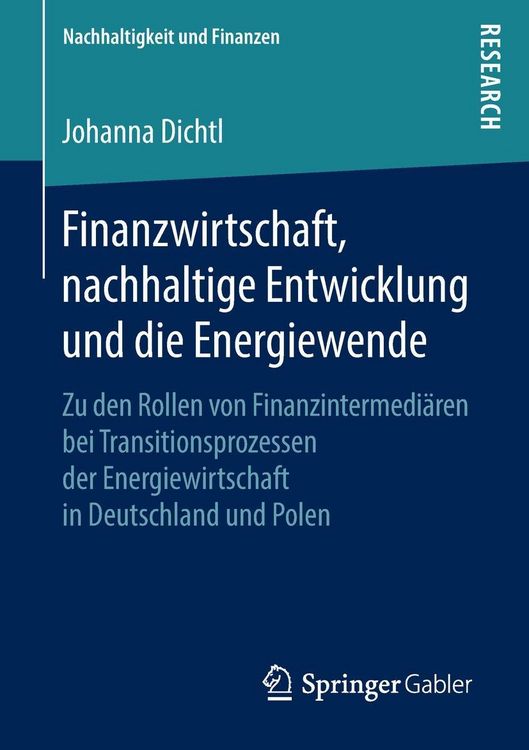 Produktbild: Finanzwirtschaft, nachhaltige Entwicklung und die Energiewende