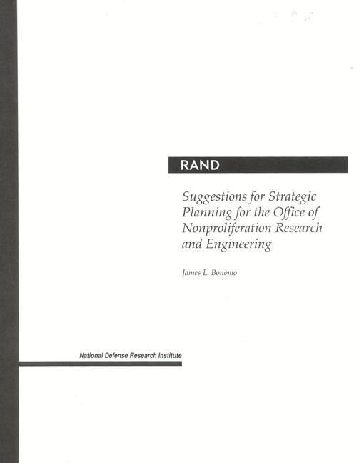 Produktbild: Suggestions for Strategic Planning for the Office of Nonproliferation Research and Engineering