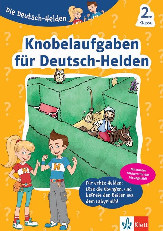 Produktbild: Die Deutsch-Helden Knobelaufgaben f&uuml;r Deutsch-Helden 2. Klasse