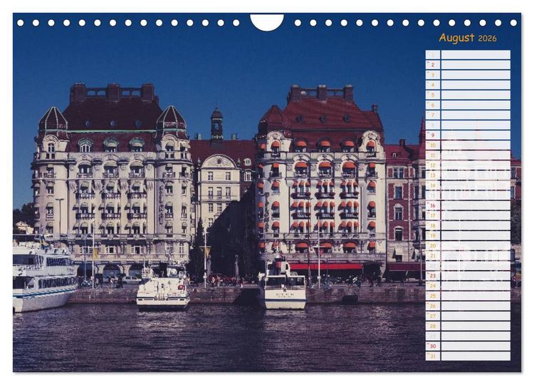 Produktbild: Stockholm - Nordische Sch&ouml;nheit (Wandkalender 2026 DIN A4 quer), CALVENDO Monatskalender