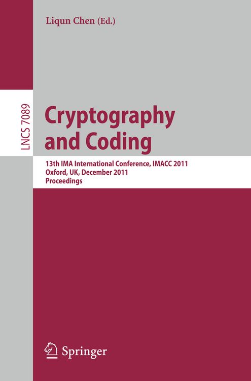Produktbild: Cryptography and Coding