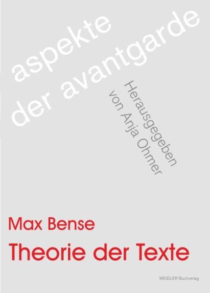 Produktbild: Theorie der Texte