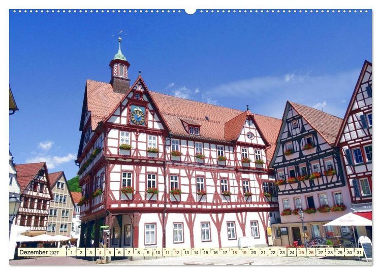 Produktbild: Unterwegs in Bad Urach (Wandkalender 2027 DIN A2 quer), CALVENDO Monatskalender