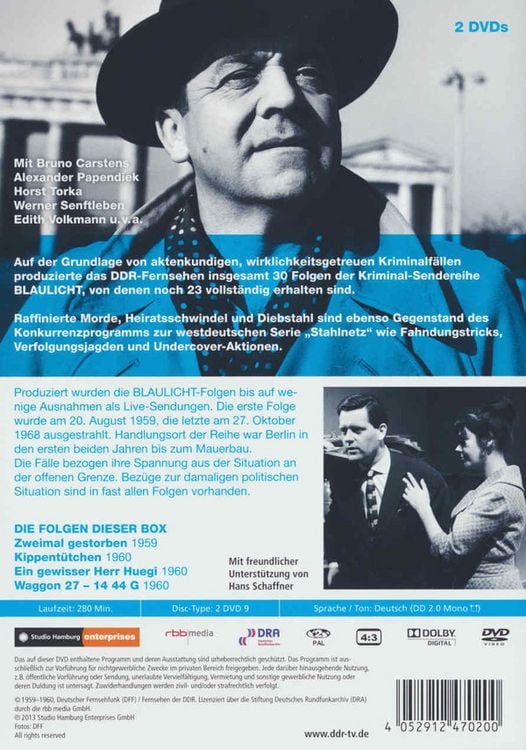 Produktbild: Blaulicht - Box 1 - DDR TV-Archiv [2 DVDs]
