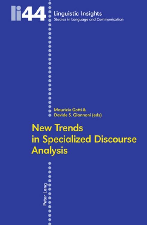 Produktbild: New Trends in Specialized Discourse Analysis