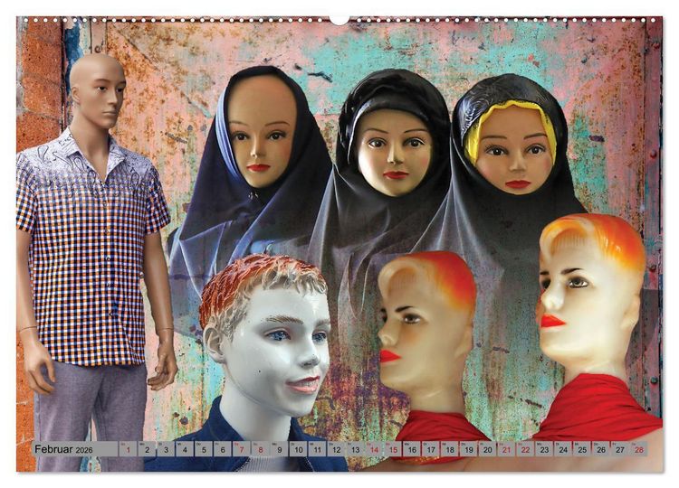 Produktbild: Schaufensterpuppen aus aller Welt (Wandkalender 2026 DIN A2 quer), CALVENDO Monatskalender