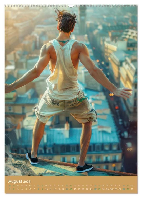 Produktbild: Urbanes Freerunning (hochwertiger Premium Wandkalender 2026 DIN A2 hoch), Kunstdruck in Hochglanz