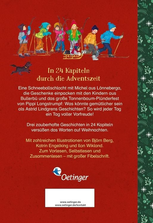 Produktbild: Adventskalender-Geschichten mit Pippi, Michel und den Kindern aus Bullerb&uuml;