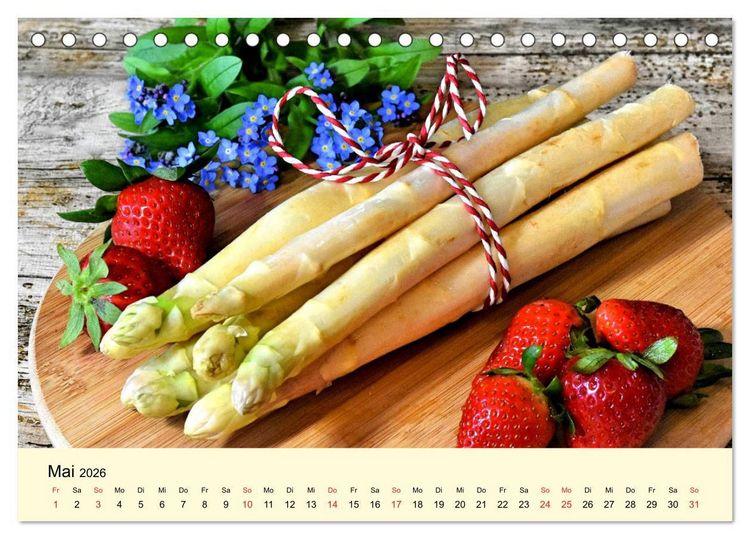 Produktbild: Geliebte Landk&uuml;che. Anbauen, ernten und frohlocken! (Tischkalender 2026 DIN A5 quer), CALVENDO Monatskalender