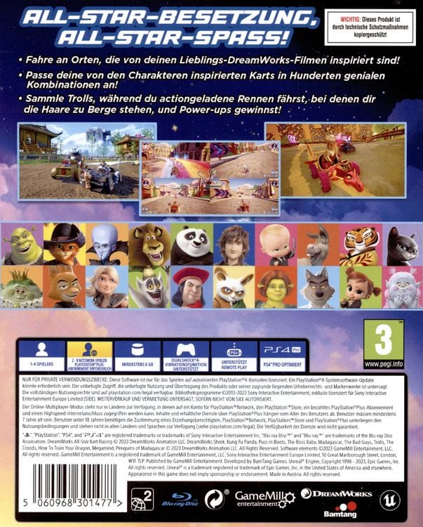 Produktbild: Dreamworks All-Star Kart Racing