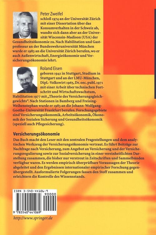 Produktbild: Versicherungs&ouml;konomie