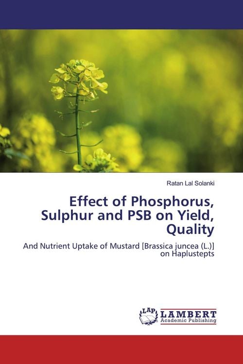 Produktbild: Effect of Phosphorus, Sulphur and PSB on Yield, Quality