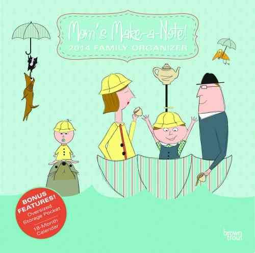 Produktbild: Mom's Make-a-Note Family Organizer With Pocket 2014 Calendar