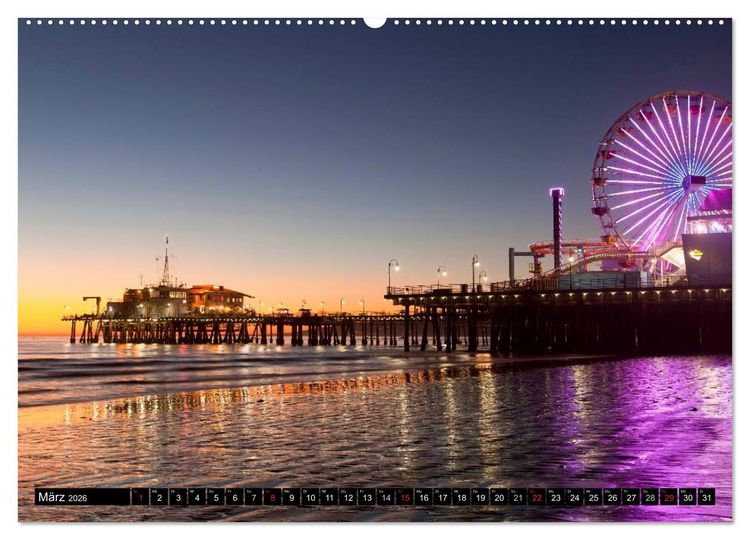 Produktbild: Los Angeles - Kalifornien (hochwertiger Premium Wandkalender 2026 DIN A2 quer), Kunstdruck in Hochglanz