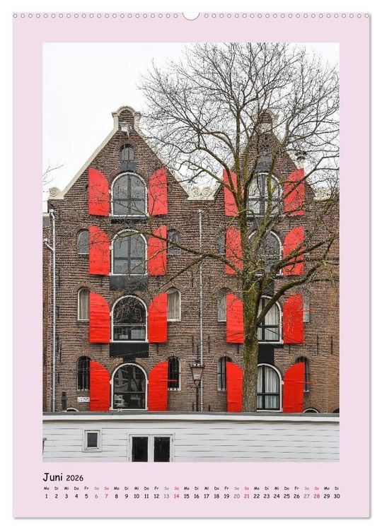 Produktbild: Amsterdam - Alles nur Fassade (hochwertiger Premium Wandkalender 2026 DIN A2 hoch), Kunstdruck in Hochglanz