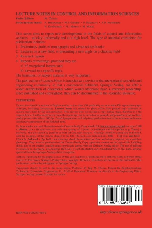 Produktbild: Nonlinear Control in the Year 2000