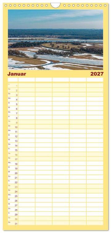 Produktbild: Familienplaner 2027 - Nationalpark Unteres Odertal mit 5 Spalten (Wandkalender, 21 x 45 cm) CALVENDO