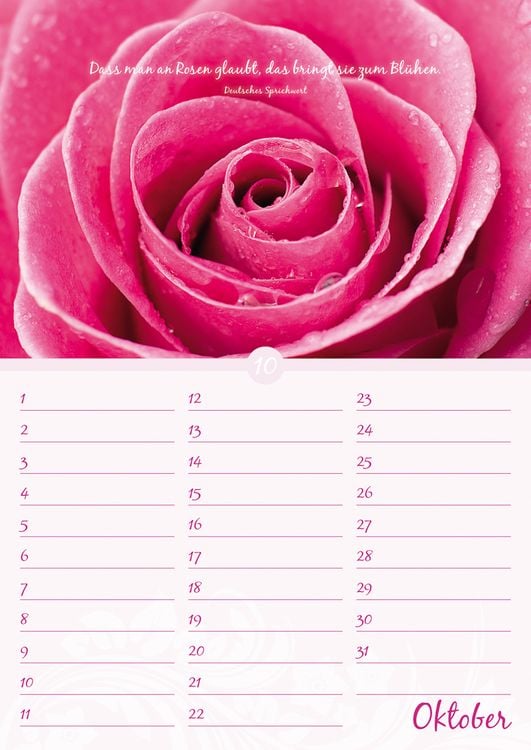 Produktbild: Geburtstagskalender Bl&uuml;tenpracht - immerw&auml;hrend - (21 x 30)