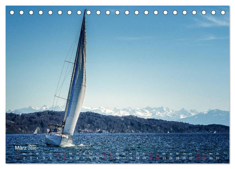 Produktbild: Impressionen vom Starnberger See (Tischkalender 2026 DIN A5 quer), CALVENDO Monatskalender