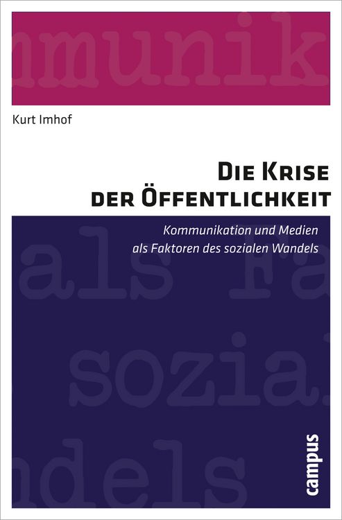 Produktbild: Die Krise der &Ouml;ffentlichkeit