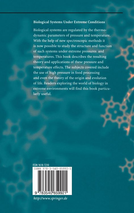 Produktbild: Biological Systems under Extreme Conditions