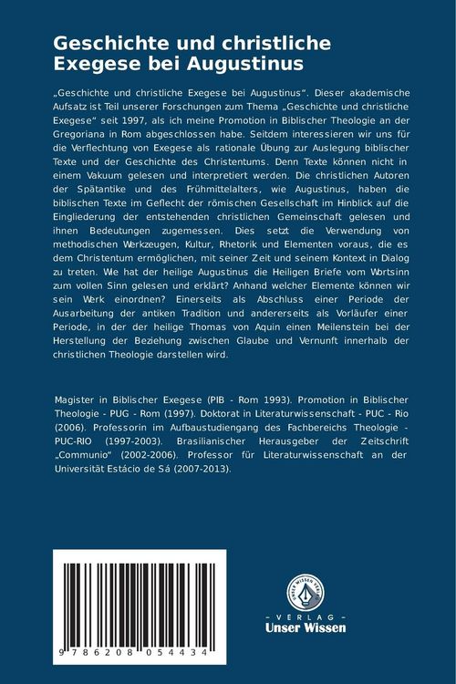 Produktbild: Geschichte und christliche Exegese bei Augustinus