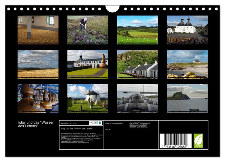 Produktbild: Islay und das "Wasser des Lebens" (Wandkalender 2026 DIN A4 quer), CALVENDO Monatskalender