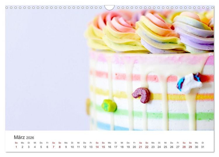 Produktbild: K&ouml;stliche Kuchen (Wandkalender 2026 DIN A3 quer), CALVENDO Monatskalender
