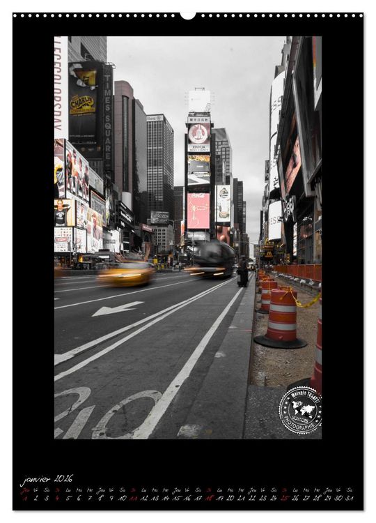 Produktbild: New York &ndash; Portraits incontournables (Calendrier mural 2026 DIN A2 horizontal) calendrier de bureau