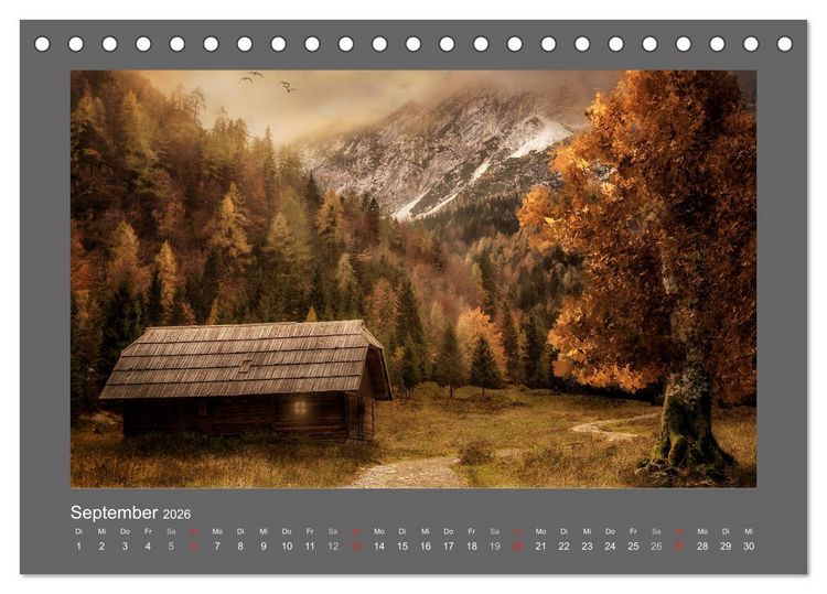 Produktbild: Zauber des Lichtes (Tischkalender 2026 DIN A5 quer), CALVENDO Monatskalender