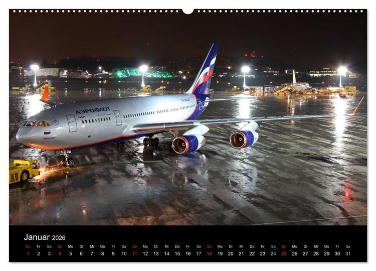 Produktbild: Welt der Flugzeuge (hochwertiger Premium Wandkalender 2026 DIN A2 quer), Kunstdruck in Hochglanz