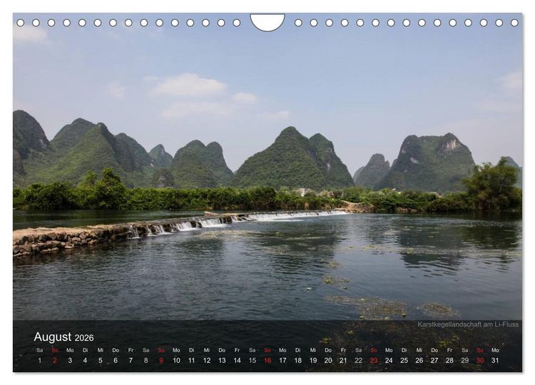 Produktbild: Erlebe China (Wandkalender 2026 DIN A4 quer), CALVENDO Monatskalender