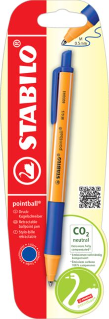 Produktbild: STABILO Druck-Kugelschreiber pointball, blau, M