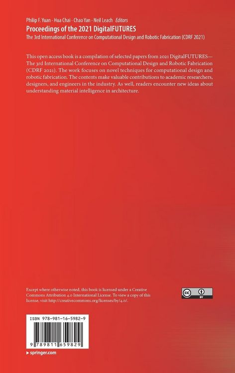 Produktbild: Proceedings of the 2021 DigitalFUTURES