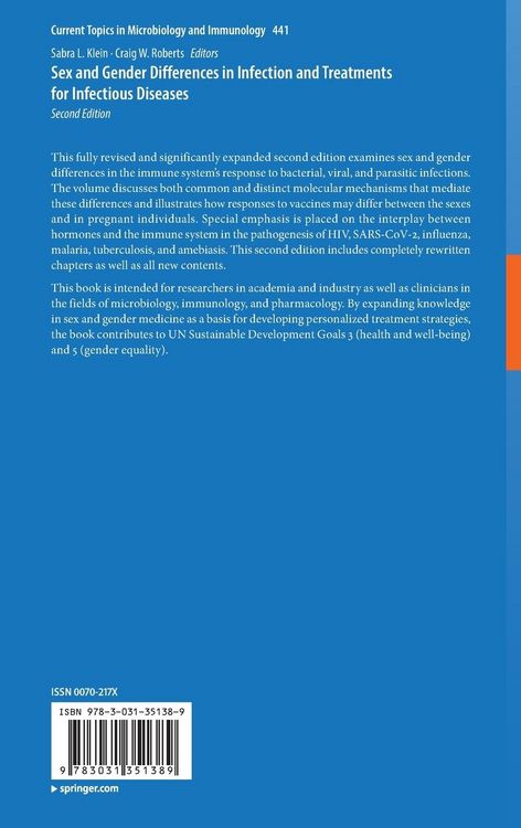 Produktbild: Sex and Gender Differences in Infection and Treatments for Infectious Diseases