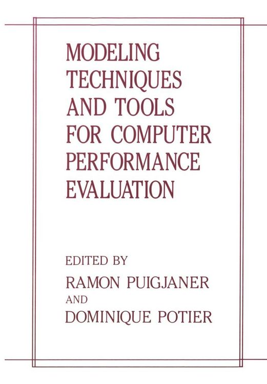Produktbild: Modeling Techniques and Tools for Computer Performance Evaluation