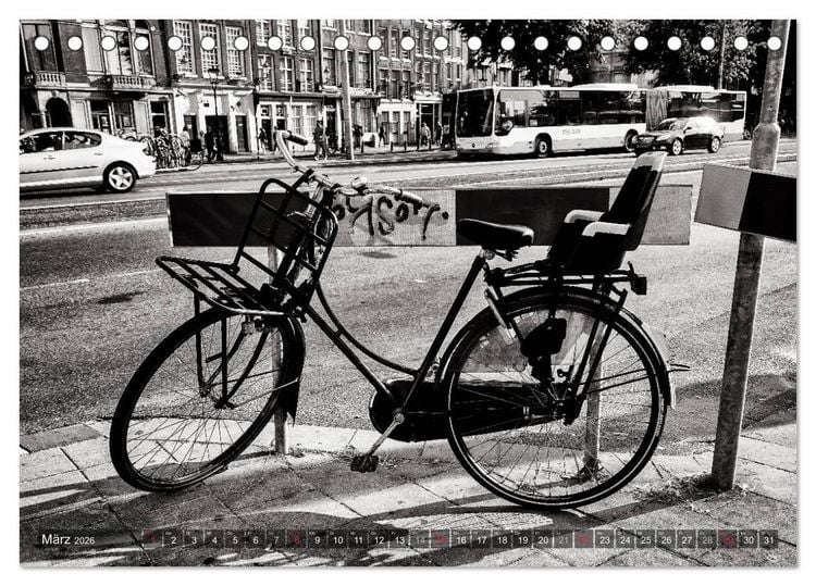 Produktbild: Ein Blick auf Amsterdam (Tischkalender 2026 DIN A5 quer), CALVENDO Monatskalender