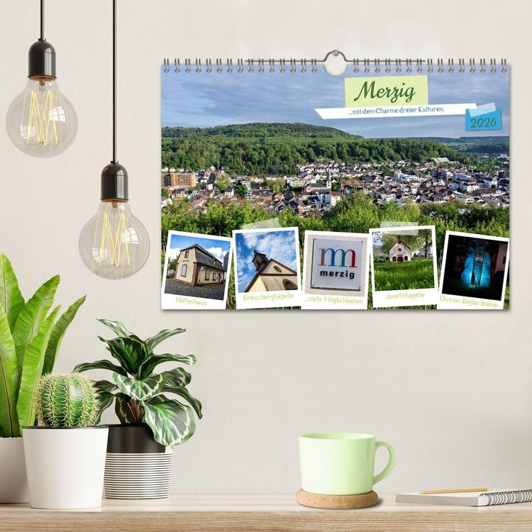 Produktbild: Merzig - Charme dreier Kulturen (Wandkalender 2026 DIN A4 quer), CALVENDO Monatskalender