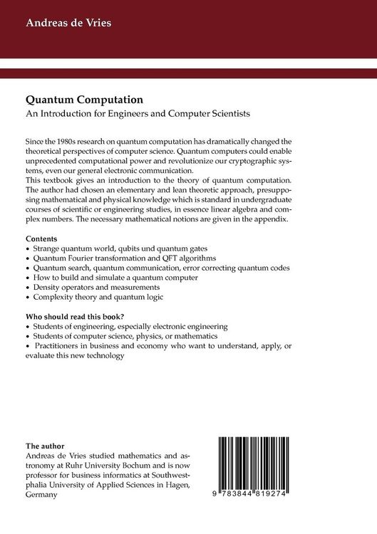 Produktbild: Quantum Computation