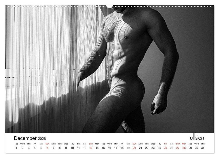 Produktbild: Male Nude Art (High Quality Premium Wall Calendar 2026 DIN A2 landscape),CALVENDO 12 Month Wall Calendar