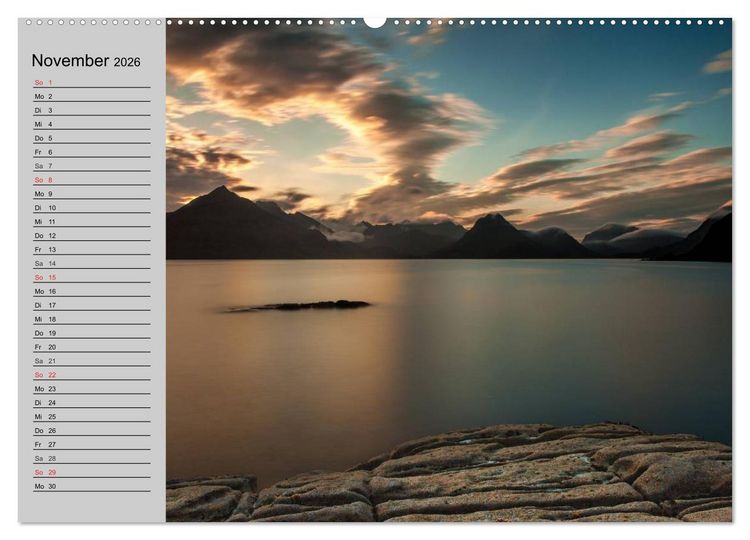 Produktbild: Schottland. Herbe Natursch&ouml;nheit (hochwertiger Premium Wandkalender 2026 DIN A2 quer), Kunstdruck in Hochglanz