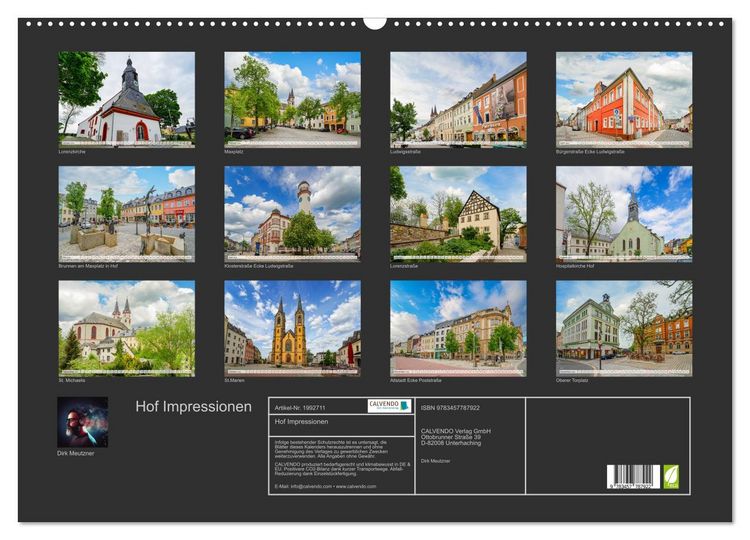 Produktbild: Hof Impressionen (Wandkalender 2026 DIN A2 quer), CALVENDO Monatskalender