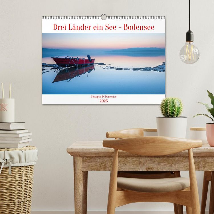 Produktbild: Drei L&auml;nder ein See - Bodensee (Wandkalender 2026 DIN A3 quer), CALVENDO Monatskalender