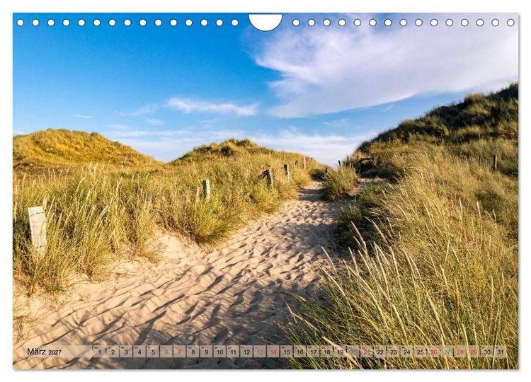Produktbild: STRANDLUST Nordseeinsel Sylt (Wandkalender 2027 DIN A4 quer), CALVENDO Monatskalender
