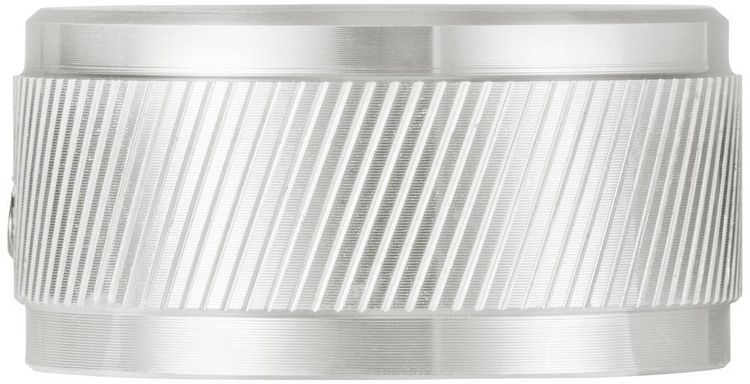 Produktbild: TRU COMPONENTS TC-11613824 Drehknopf mit Knopfmarkierung Silber (&Oslash; x H) 34 mm x 17 mm Aluminium 1 St.